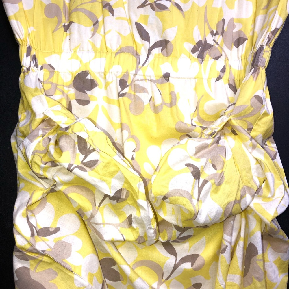 Old Navy Yellow Floral Ruffle Mini XS Dress - Picture 12 of 16